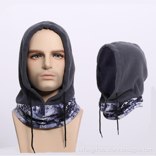 outdoor custom logo winter hat knitted neck warmer